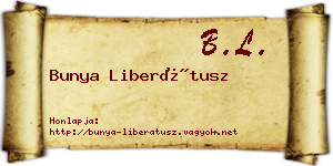 Bunya Liberátusz névjegykártya